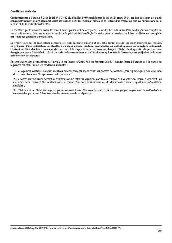 Exemple d'état des lieux - Page 2