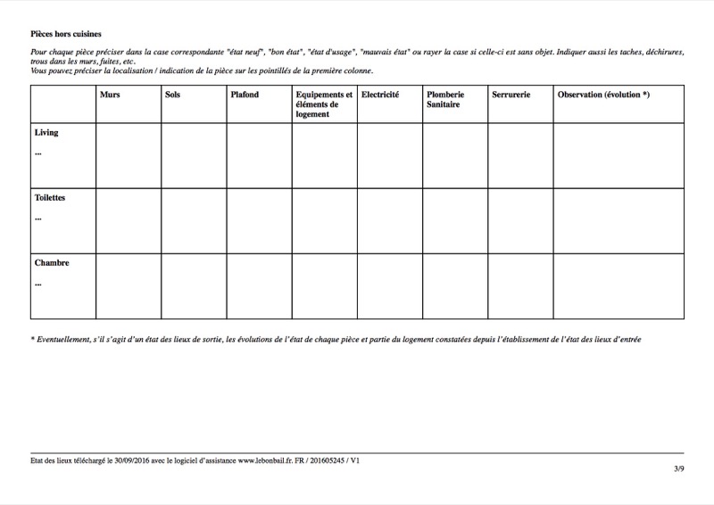 Exemple d'état des lieux - Page 3