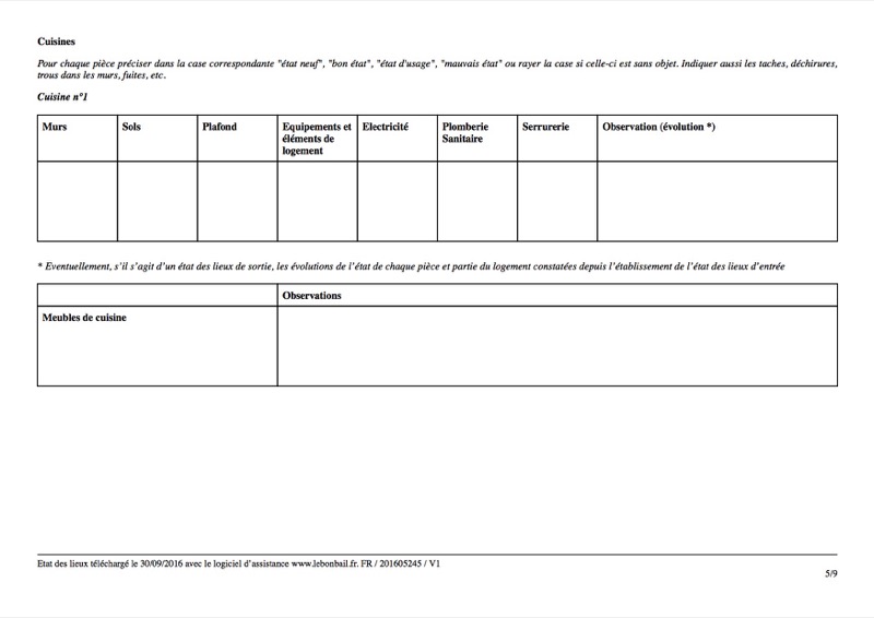 Exemple d'état des lieux - Page 5